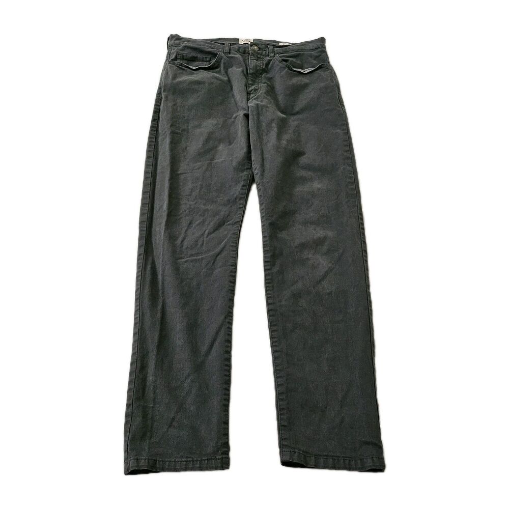 Flint & Tinder Pants Mens 31 x 30 Gray Black Tapered Fit Stretch‎ Chino 5-Pocket